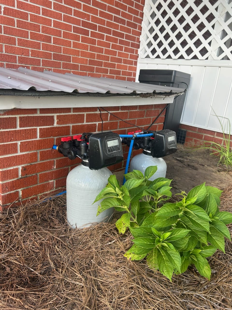Original image of a water filtration system post-installation.